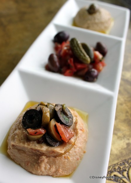 Hummus and Imported Olives