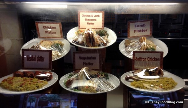 Tangierine Cafe entree display