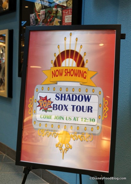 Shadow Box Tour sign