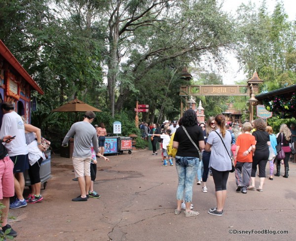 Location shot of Beastly Kiosk (left)