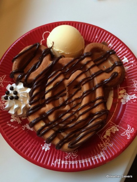 Chocolate Sauce Waffle