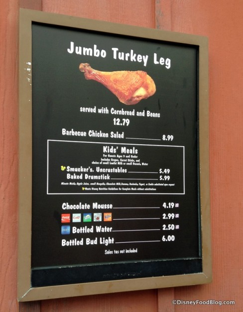 Trilo-Bites temporary menu