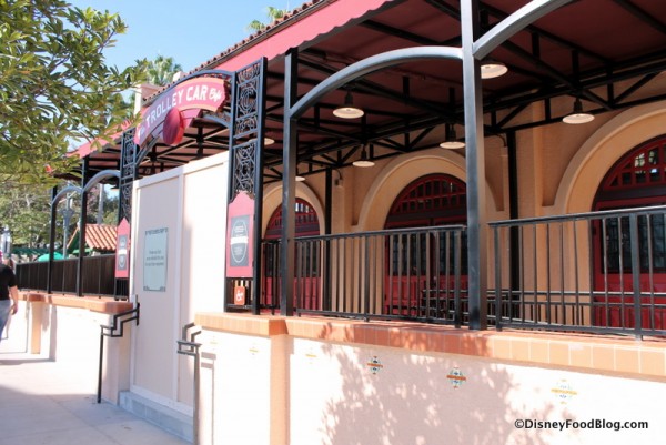Trolley Car Cafe sign