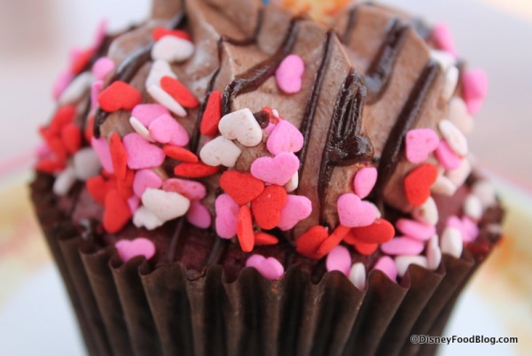 Icing and sprinkles with ganache drizzle