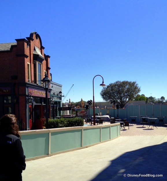 Raglan Road -- Outside, with Construction Walls