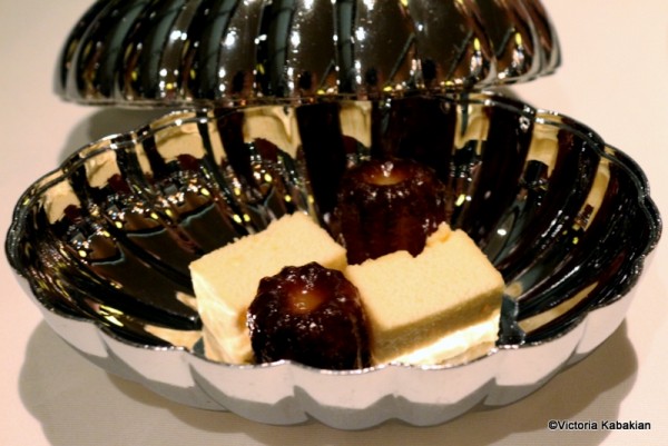 Homemade orange marshmallows and cannelles