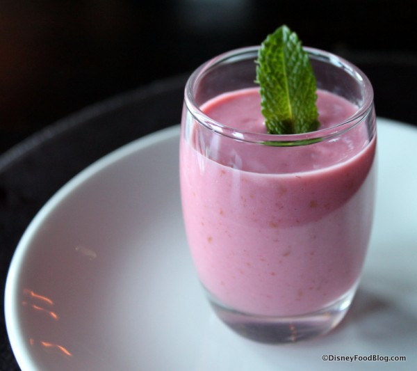 Seasonal Fruit Smoothie with Honey Yogurt and Vanilla 