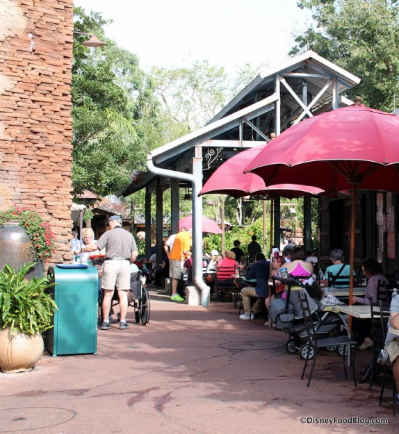 Immediate seating area