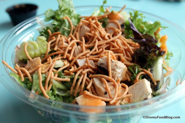 Ginger Salad with accompanying toppings