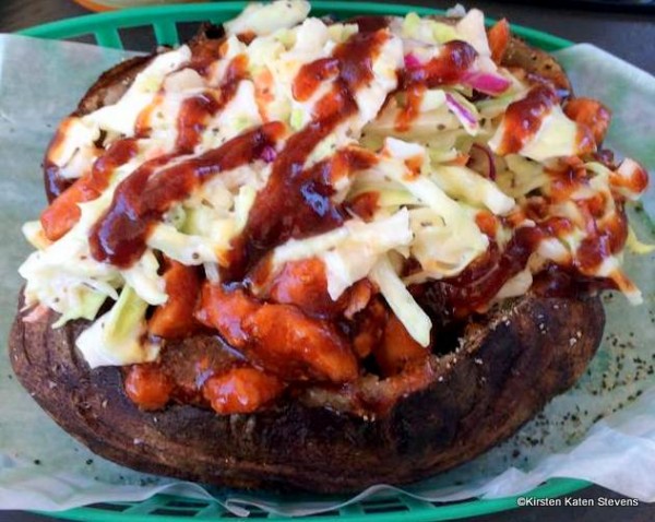 BBQ Chicken Stuffed Baked Potato