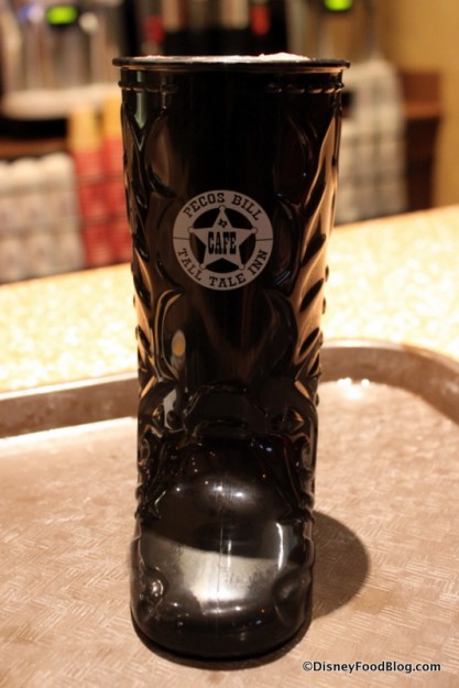 Souvenir Boot from Pecos Bill Tall Tale Inn and Cafe