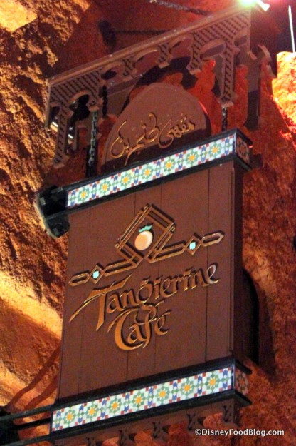 Tangierine Cafe Sign