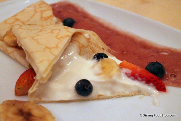 Yogurt filling in Crepes du Cogsworth