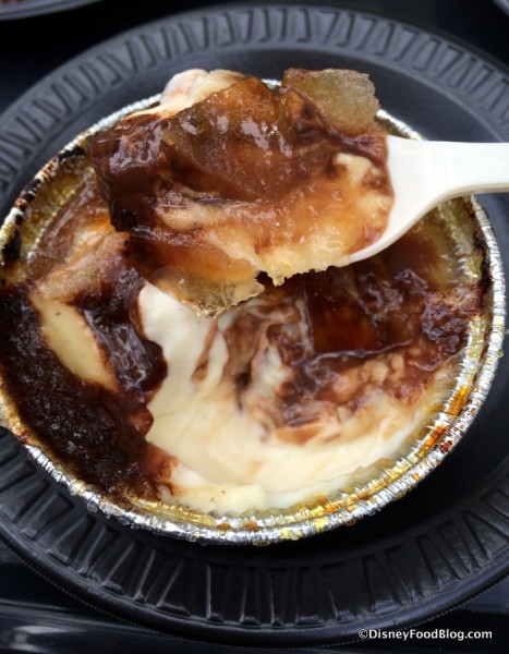 Vanilla and Chocolate Creme Brulee Close Up