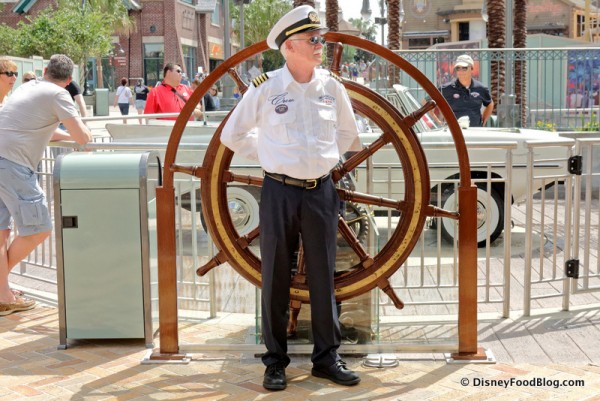 Amphicar Captain Stands at the Ready