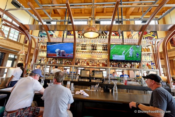 Bar Seating and televisions