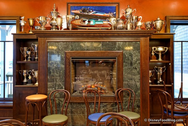 Mantel with Trophies and Models