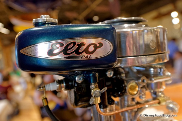 Close Up for Functioning Outboard Motor