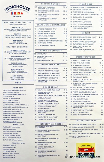 Table Menu -- Back -- Click to Enlarge