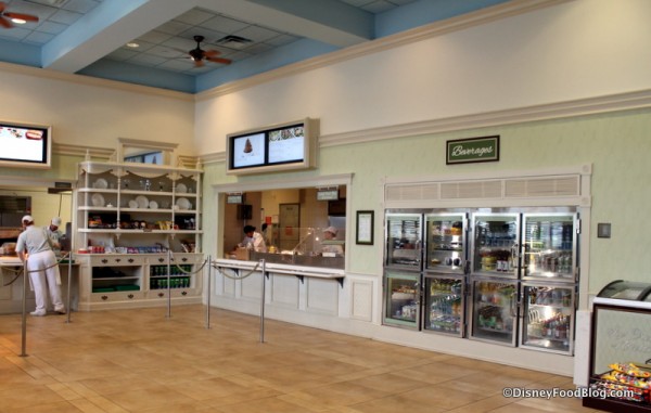 Grab and Go Refrigerator next to Salad Station