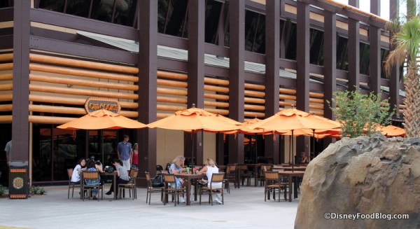 Outdoor seating at Captain Cook's