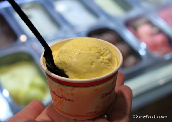 Scoop in a cup of Lemon with Crispy Meringue Ice Cream