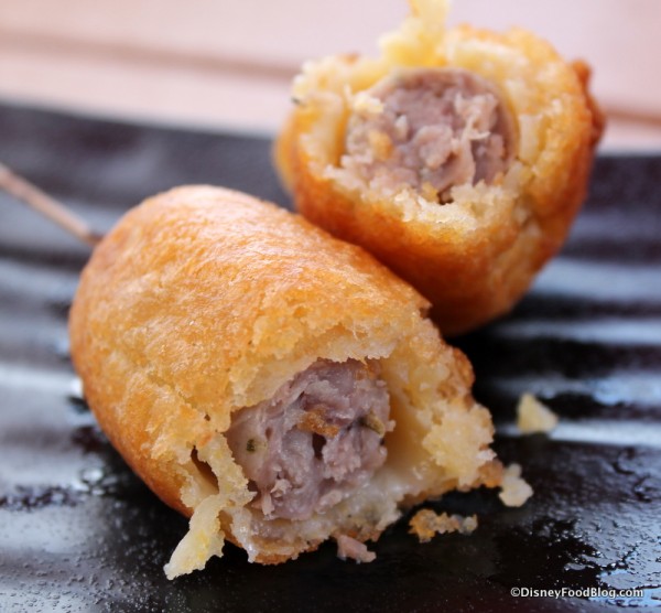 Corn-battered Portuguese Sausages