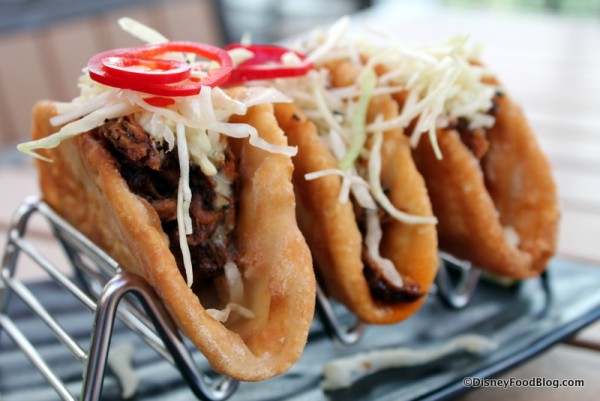 Kahlua Pork Tacos with Cabbage and Pickled Vegetables