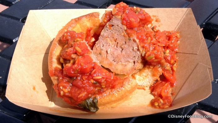 Lamb Meatball Cross-Section