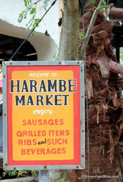 Harambe Market sign