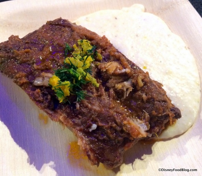 Pork Spareribs with Red Wine and Fennel and Cheesy Mascarpone Grits featured at Sustainable Chew