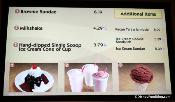 Dessert Menu -- Click to Enlarge