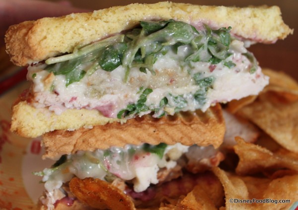 Roasted Turkey Sandwich -- Cross Section