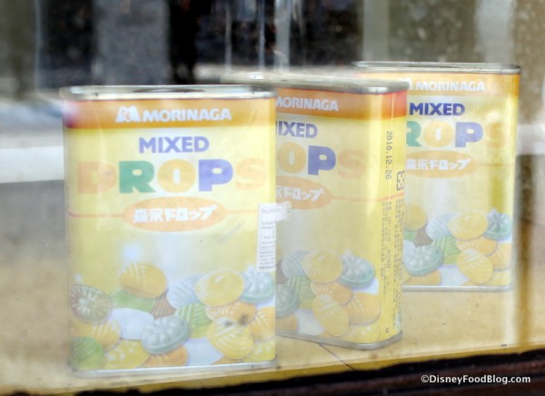 Goods in store window