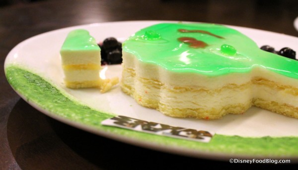 Layers of the Yoda Key Lime Cake