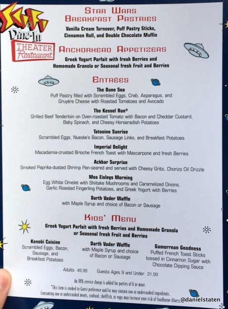 Sci Fi Galactic Dine In Star Wars Breakfast DHS 3