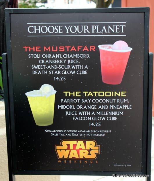 Star Wars Weekends Specialty Drinks