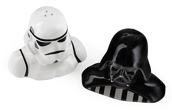 Star Wars Salt and Pepper Shaker -- Darth Vader and Storm Trooper