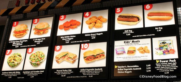 Backlot Express Menu