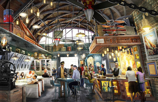 Hangar Bar Concept Art ©Disney