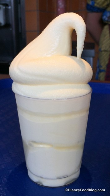 Pineapple soft-serve with Coconut Rum