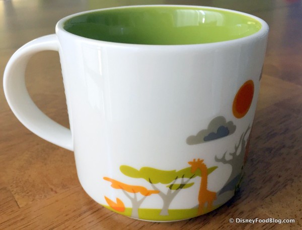 Starbucks Animal Kingdom "You Are Here" Mug -- Left Side