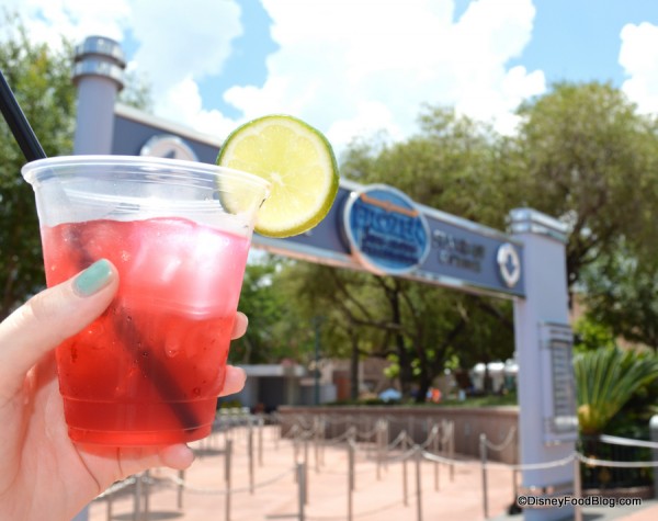 Drinking a Summer Berry Margarita Outside Of The Hyperion Theater