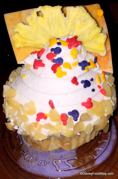 Pineapple Macadamia Nut Cupcake