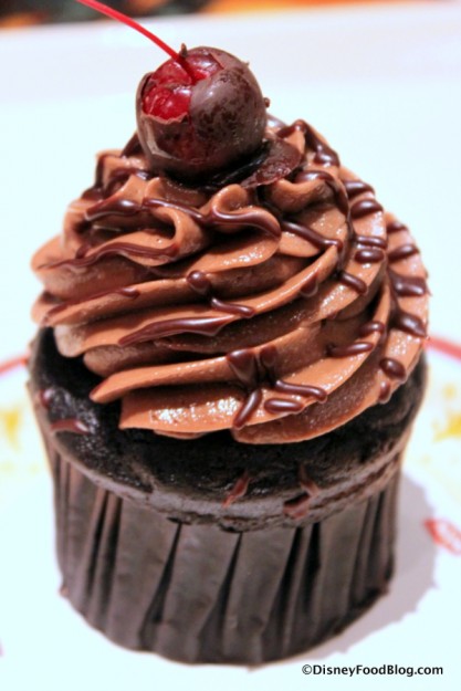 Chocolate Covered Cherry Cupcake