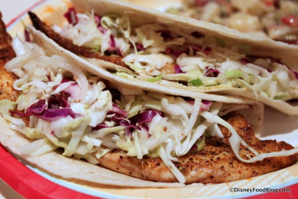 Spicy Fish Tacos -- Up Close