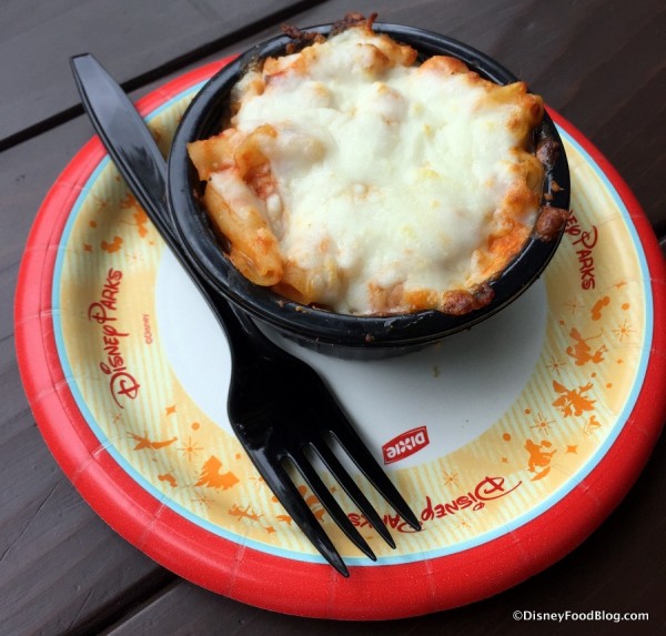 Baked Pasta Marinara with Mozzarella