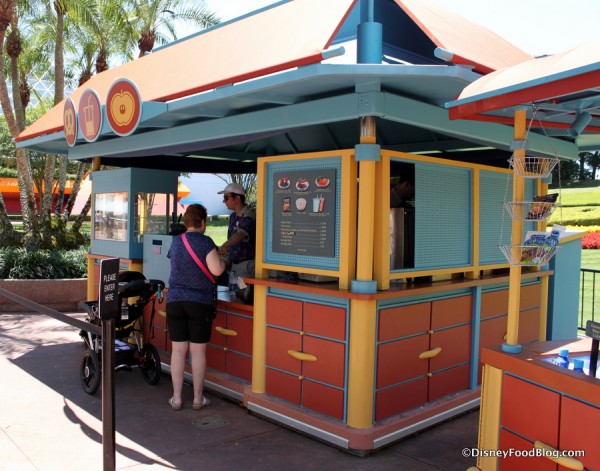 Better-for-you Snack Kiosk outside The Land