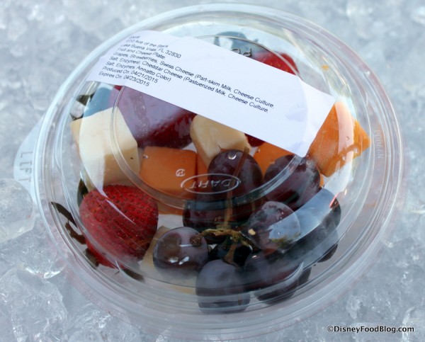 Fruit and Cheese Plate with Cheddar and Swiss