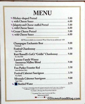 Block and Hans Festival menu